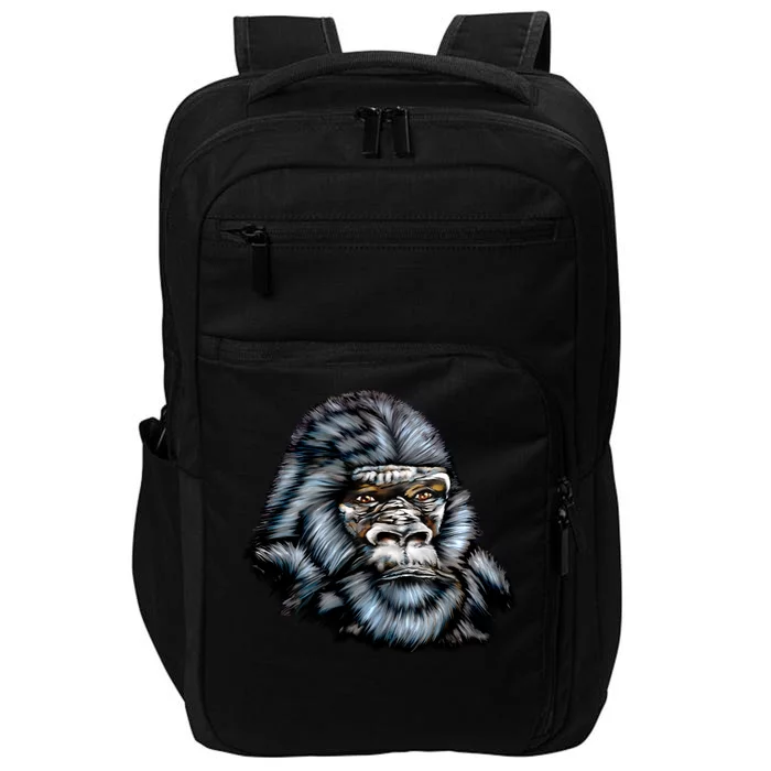 Wildlife - Big Face Gorilla Portrait Impact Tech Backpack