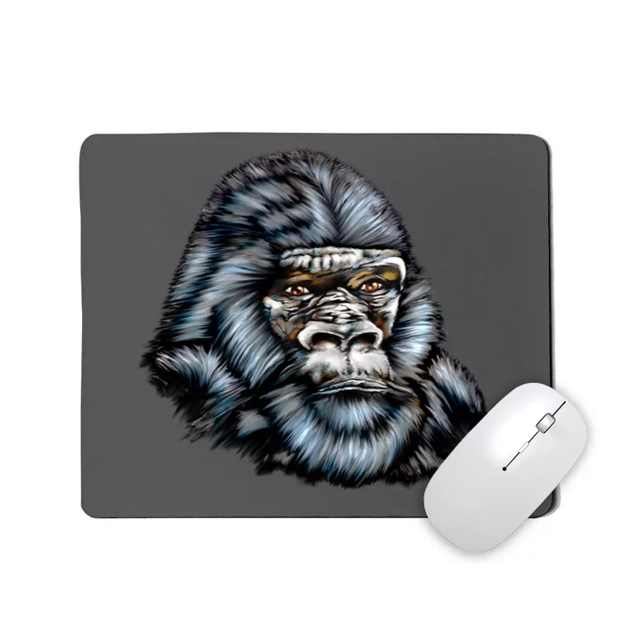 Wildlife - Big Face Gorilla Portrait Mousepad