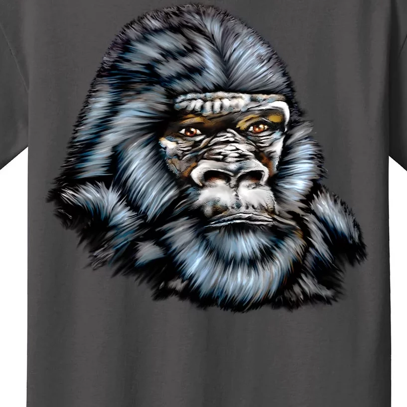 Wildlife - Big Face Gorilla Portrait Kids T-Shirt