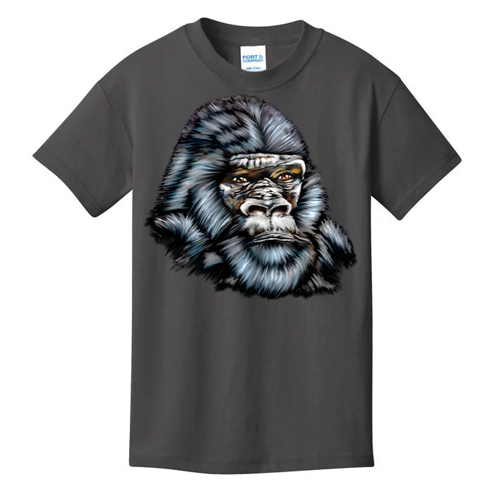 Wildlife - Big Face Gorilla Portrait Kids T-Shirt