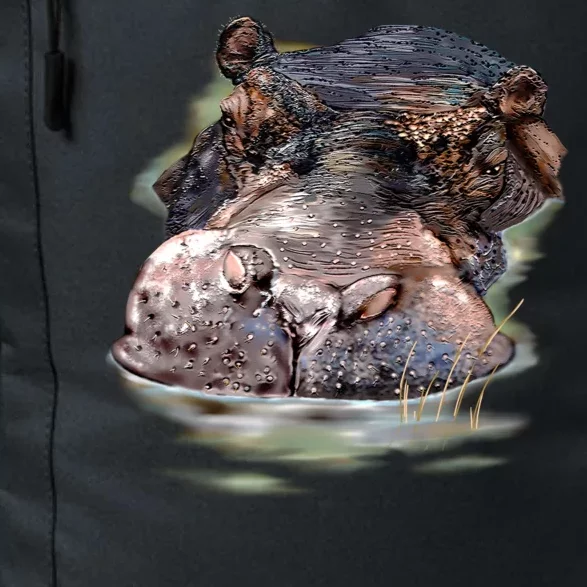 Wildlife - Big Face Hippo Portrait Daily Commute Backpack