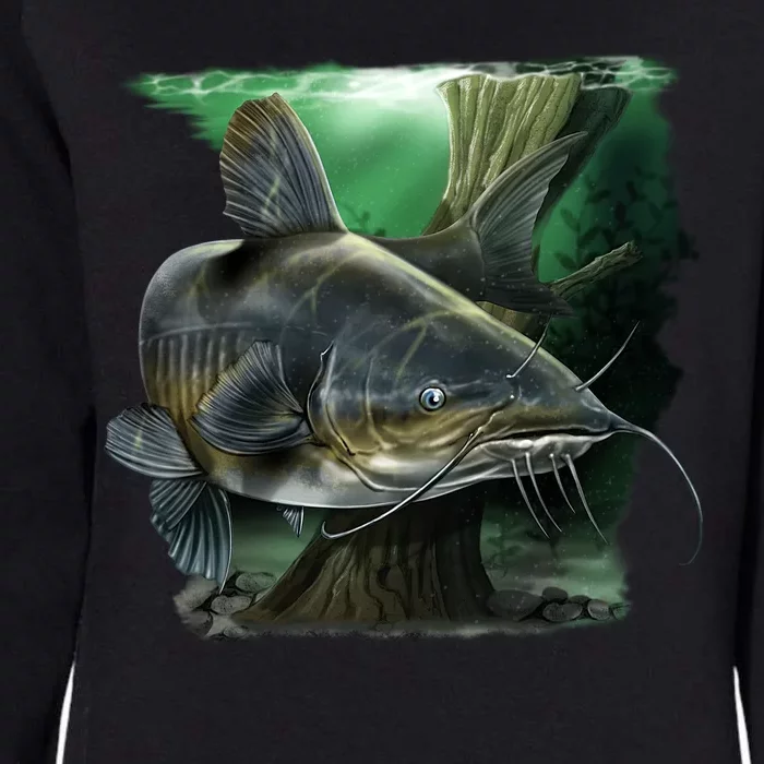 Wildlife - Catfish Swim Womens California Wash Sweatshirt