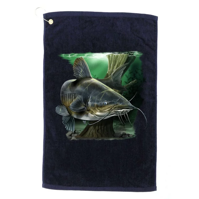 Wildlife - Catfish Swim Platinum Collection Golf Towel