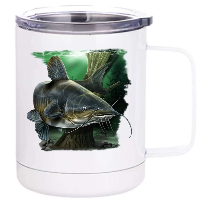 Wildlife - Catfish Swim Front & Back 12oz Stainless Steel Tumbler Cup