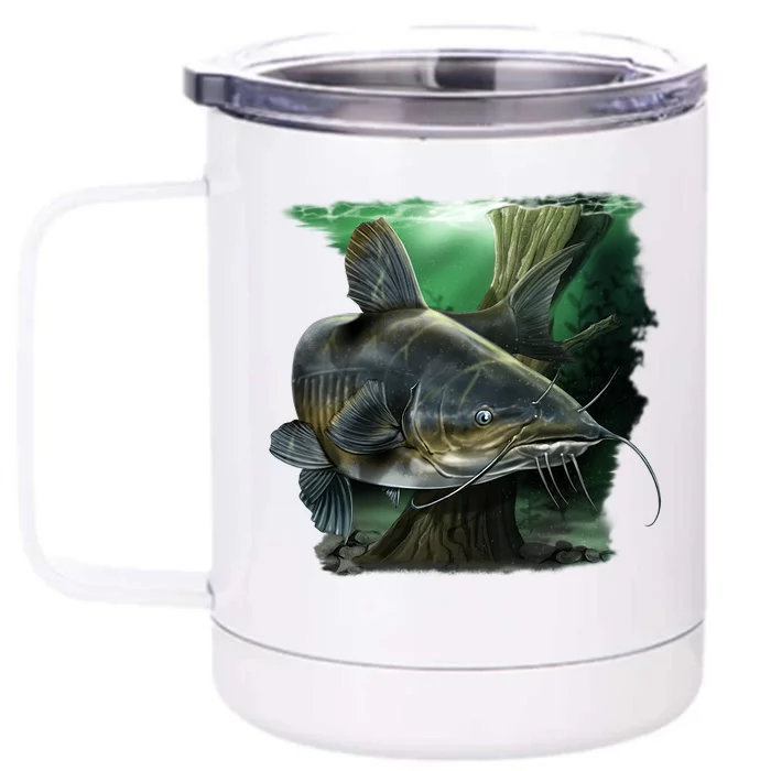 Wildlife - Catfish Swim Front & Back 12oz Stainless Steel Tumbler Cup