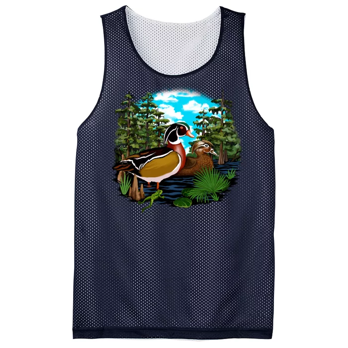 Wildlife - Ducks Portrait Mesh Reversible Basketball Jersey Tank