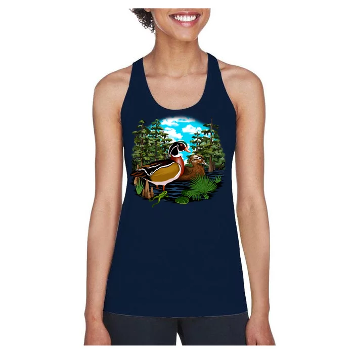 Wildlife - Ducks Portrait Women's Racerback Tank