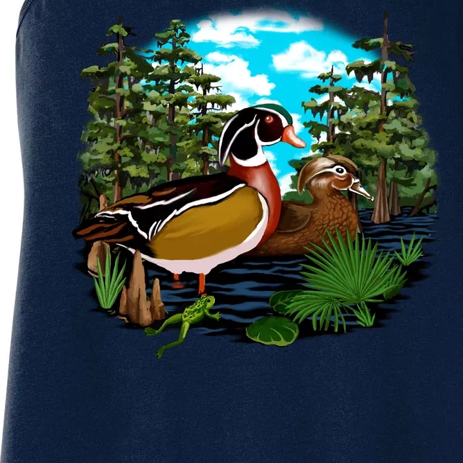 Wildlife - Ducks Portrait Women's Racerback Tank