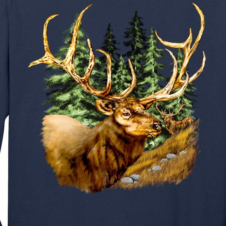 Wildlife - Elk Portrait Tall Long Sleeve T-Shirt