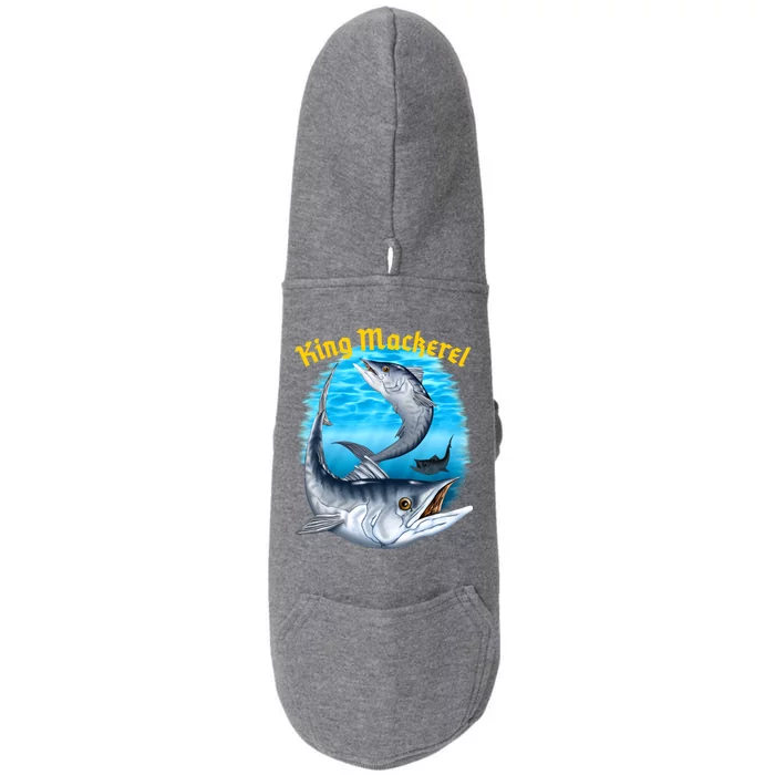 Wildlife - King Mackerel Fish Doggie 3-End Fleece Hoodie