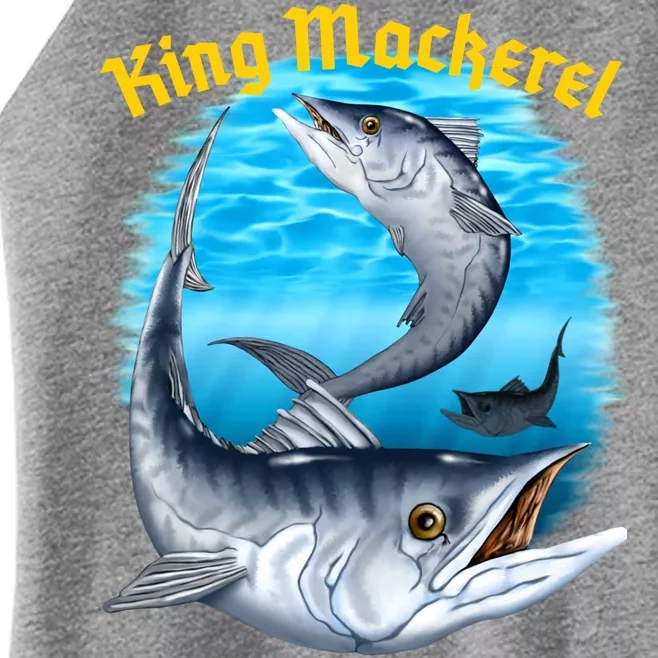 Wildlife - King Mackerel Fish Women’s Perfect Tri Rocker Tank