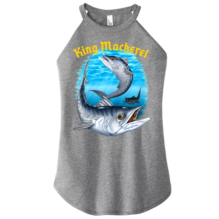 Wildlife - King Mackerel Fish Women’s Perfect Tri Rocker Tank