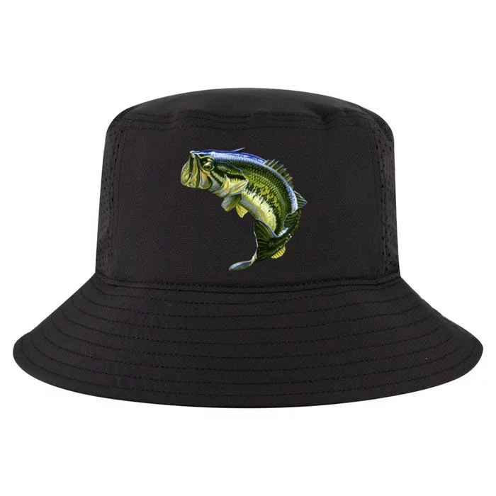 Wildlife - Large Mouth Bass Jumping Cool Comfort Performance Bucket Hat