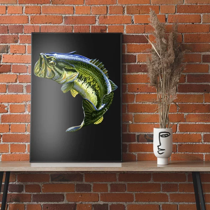 Wildlife - Large Mouth Bass Jumping Poster