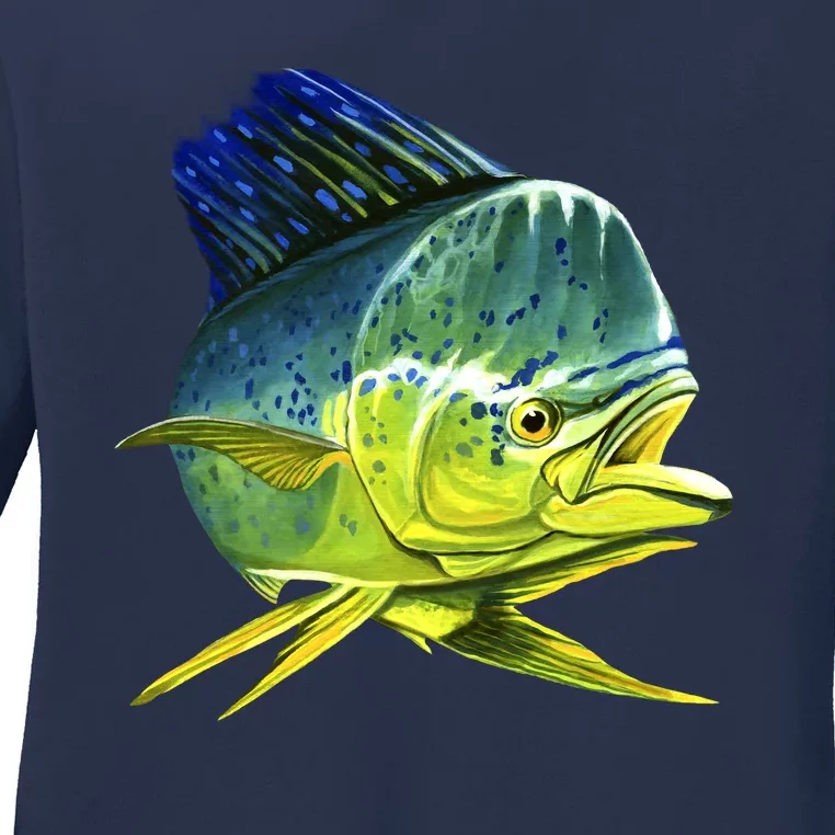 Wildlife - Mahi Mahi Ladies Long Sleeve Shirt