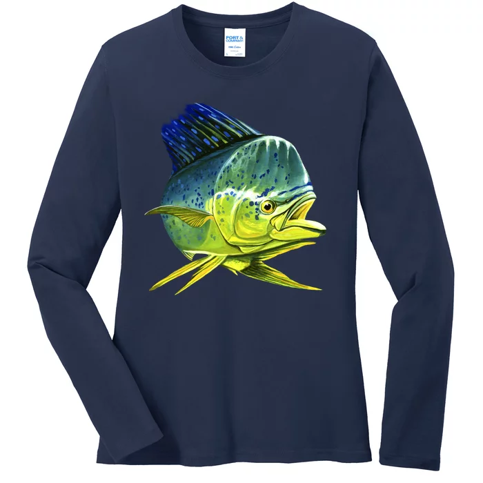 Wildlife - Mahi Mahi Ladies Long Sleeve Shirt