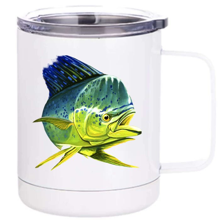 Wildlife - Mahi Mahi Front & Back 12oz Stainless Steel Tumbler Cup