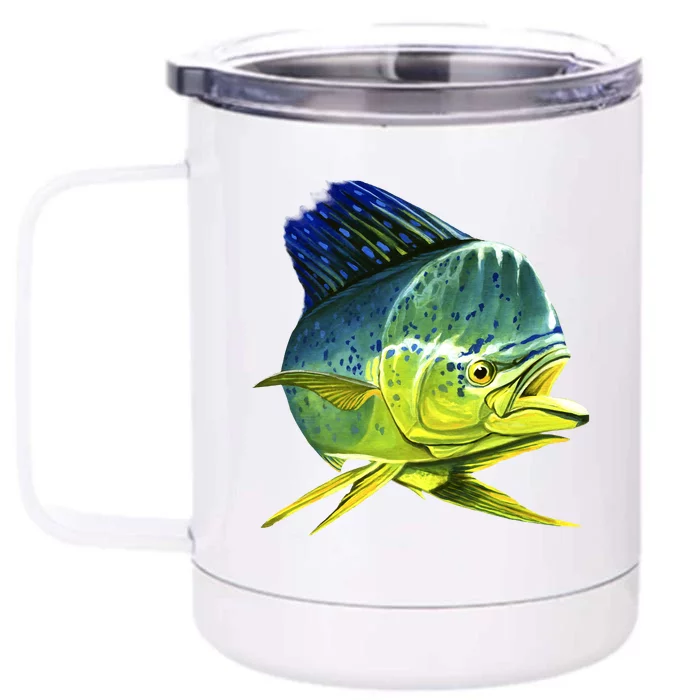 Wildlife - Mahi Mahi Front & Back 12oz Stainless Steel Tumbler Cup