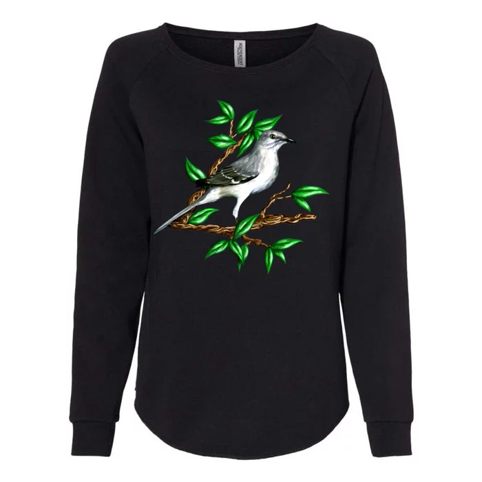 Wildlife - Mockingbird Posing Portrait Womens California Wash Sweatshirt