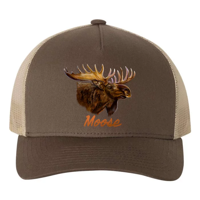 Wildlife - Moose Head Portrait Yupoong Adult 5-Panel Trucker Hat