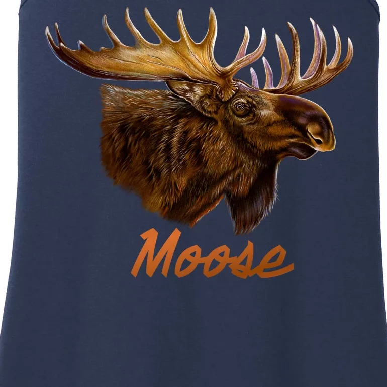 Wildlife - Moose Head Portrait Ladies Essential Tank