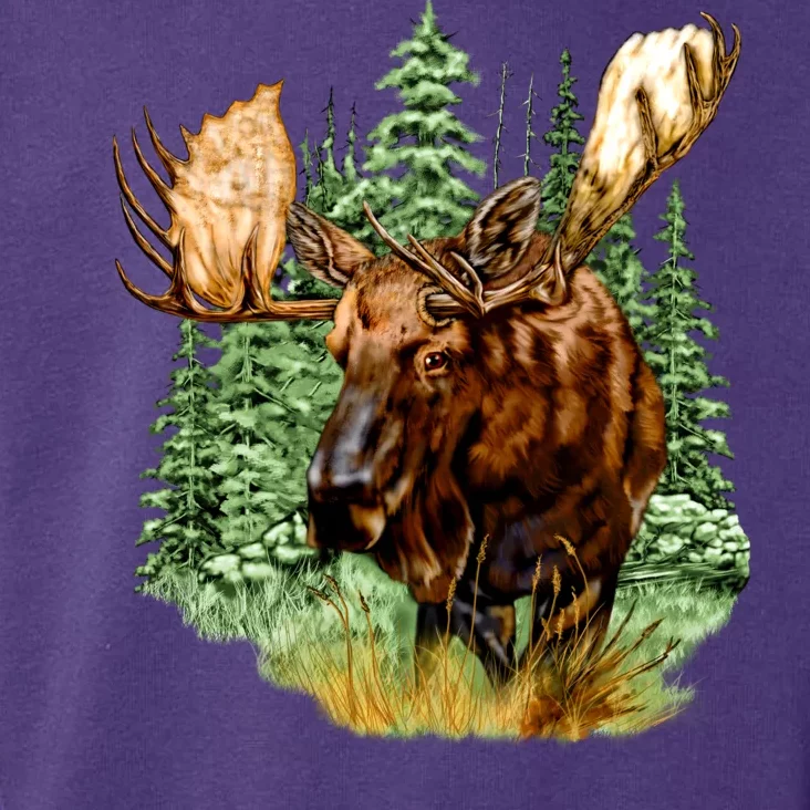 Wildlife - Moose Portrait Toddler Hoodie