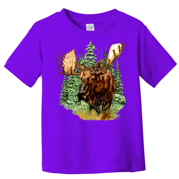 Wildlife - Moose Portrait Toddler T-Shirt