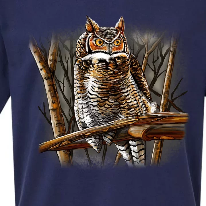 Wildlife - Owl Perched Sueded Cloud Jersey T-Shirt