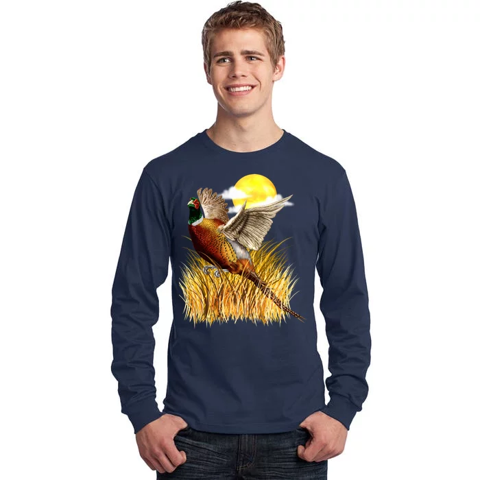 Wildlife - Pheasant Bird Portrait Tall Long Sleeve T-Shirt