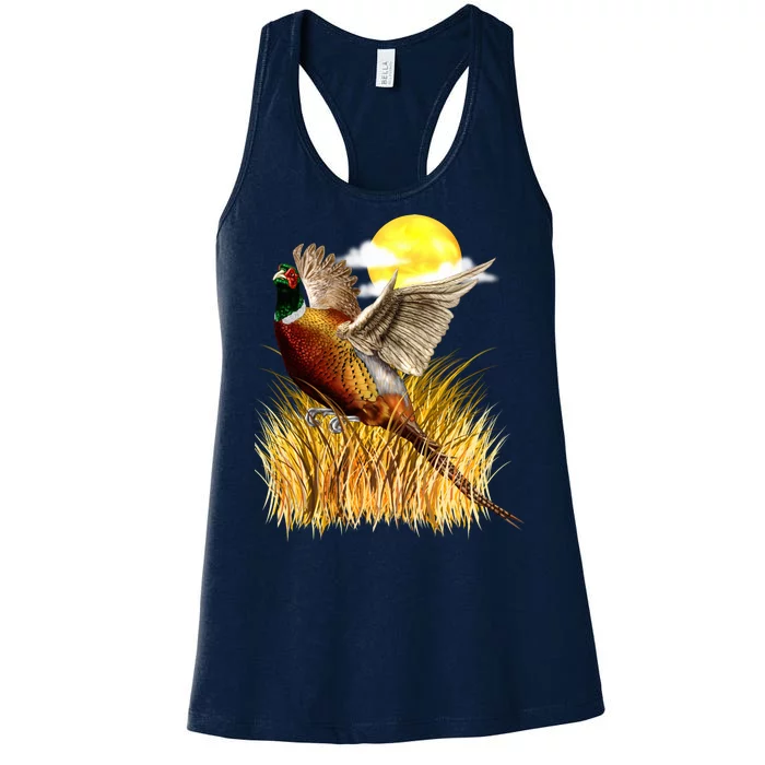 Wildlife - Pheasant Bird Portrait Women's Racerback Tank