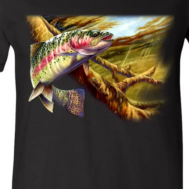 Wildlife - Rainbow Trout V-Neck T-Shirt