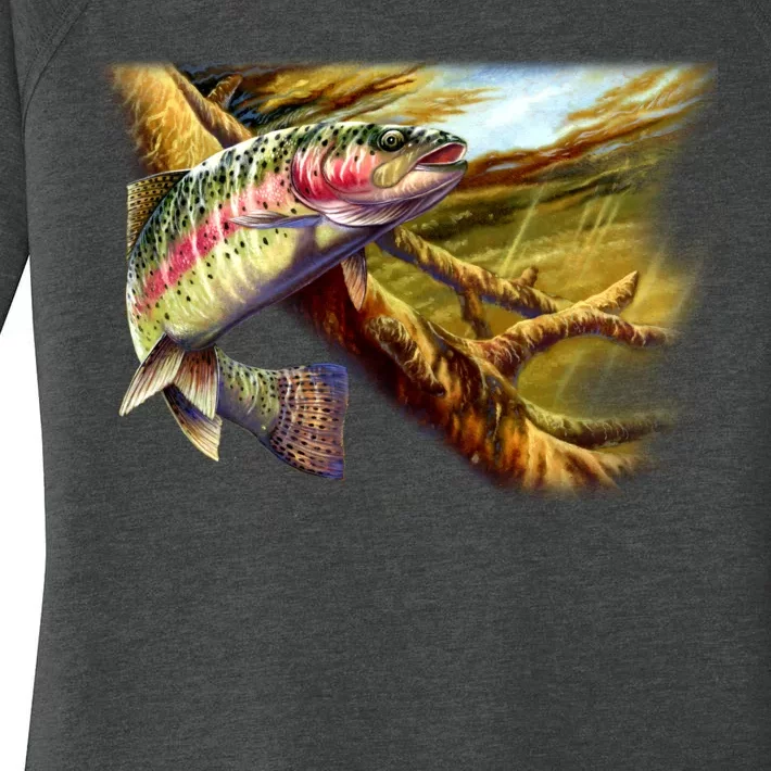 Wildlife - Rainbow Trout Women's Perfect Tri Tunic Long Sleeve Shirt