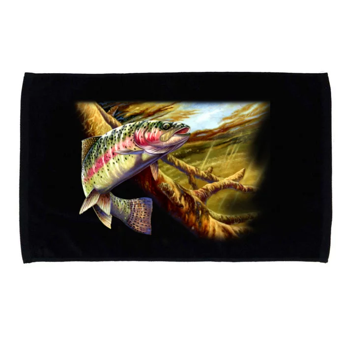 Wildlife - Rainbow Trout Microfiber Hand Towel