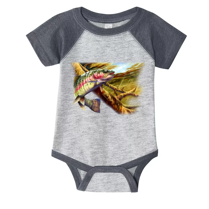 Wildlife - Rainbow Trout Infant Baby Jersey Bodysuit