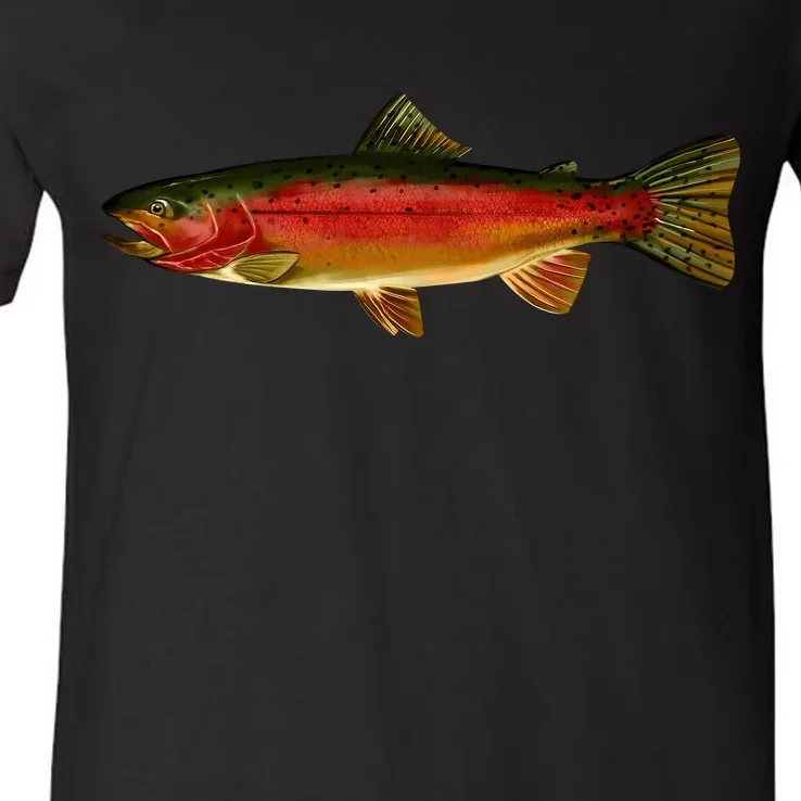 Wildlife - Rainbow Trout Side V-Neck T-Shirt