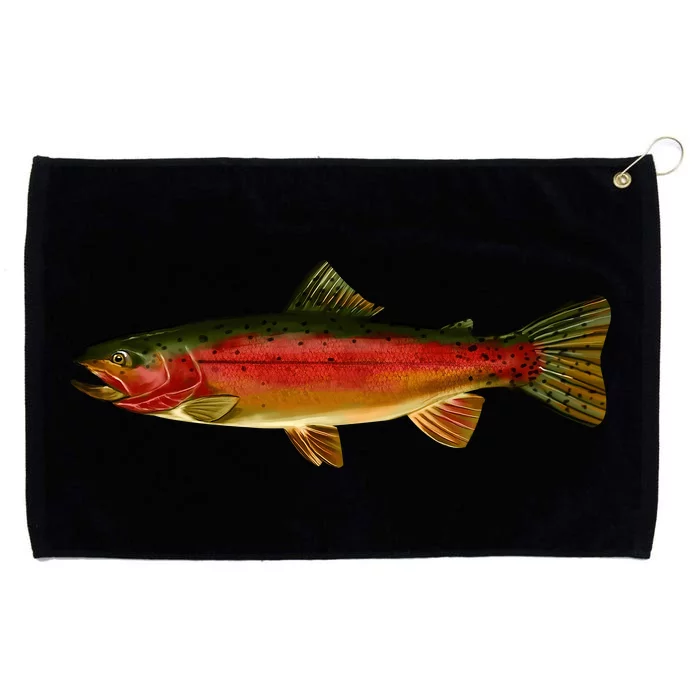 Wildlife - Rainbow Trout Side Grommeted Golf Towel