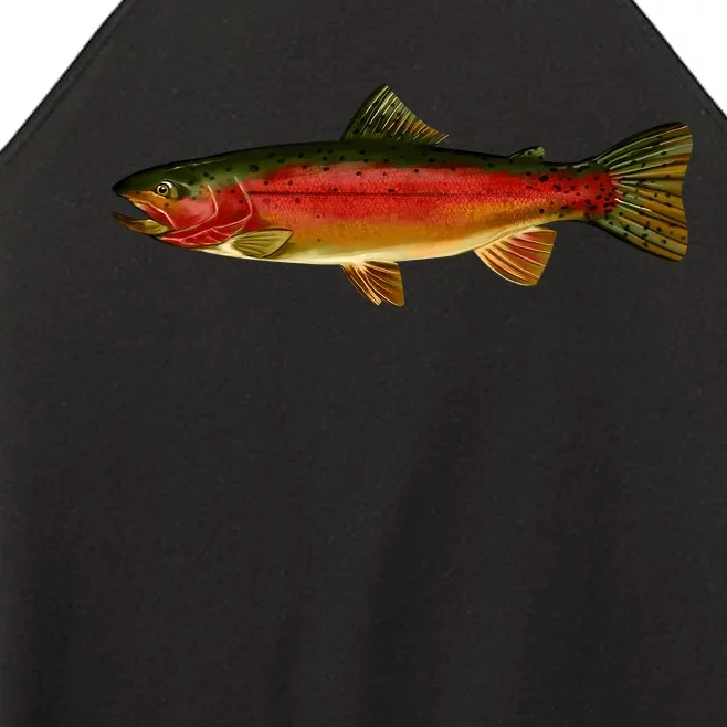 Wildlife - Rainbow Trout Side Women’s Perfect Tri Rocker Tank