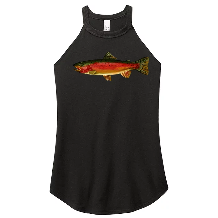 Wildlife - Rainbow Trout Side Women’s Perfect Tri Rocker Tank