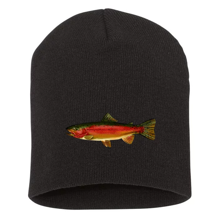 Wildlife - Rainbow Trout Side Short Acrylic Beanie