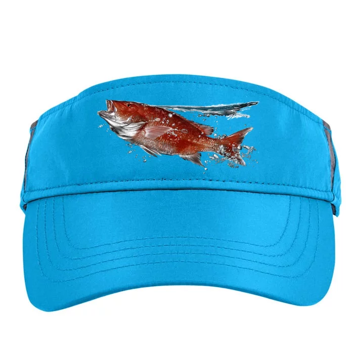 Wildlife - Red Snapper Surfacing Adult Drive Performance Visor