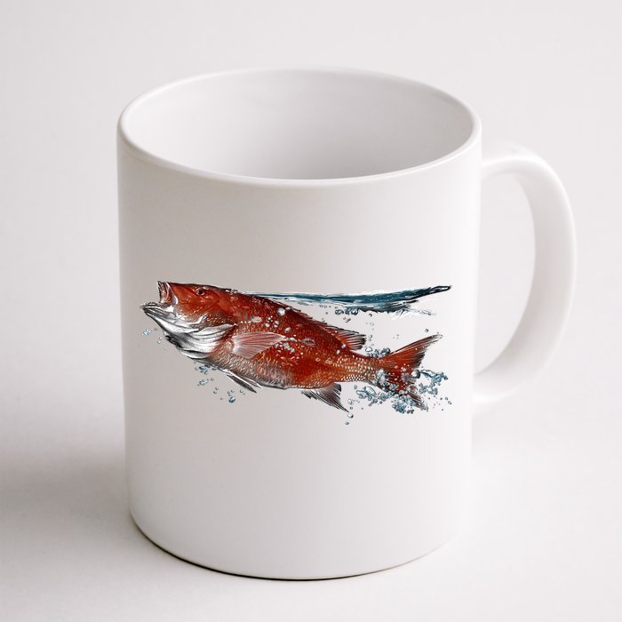 Wildlife - Red Snapper Surfacing Front & Back Coffee Mug