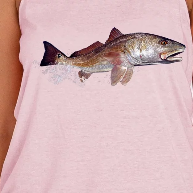 Wildlife - Redfish Women's Knotted Racerback Tank