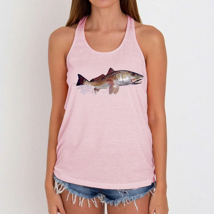 Wildlife - Redfish Women's Knotted Racerback Tank