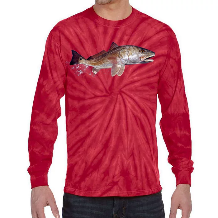 Wildlife - Redfish Tie-Dye Long Sleeve Shirt