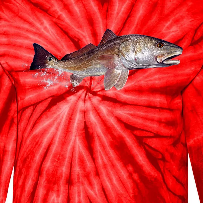 Wildlife - Redfish Tie-Dye Long Sleeve Shirt