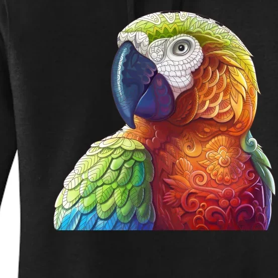 Wildlife - Scarlet Macaw Ara Parrot Women's Pullover Hoodie