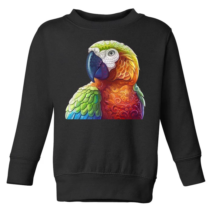 Wildlife - Scarlet Macaw Ara Parrot Toddler Sweatshirt