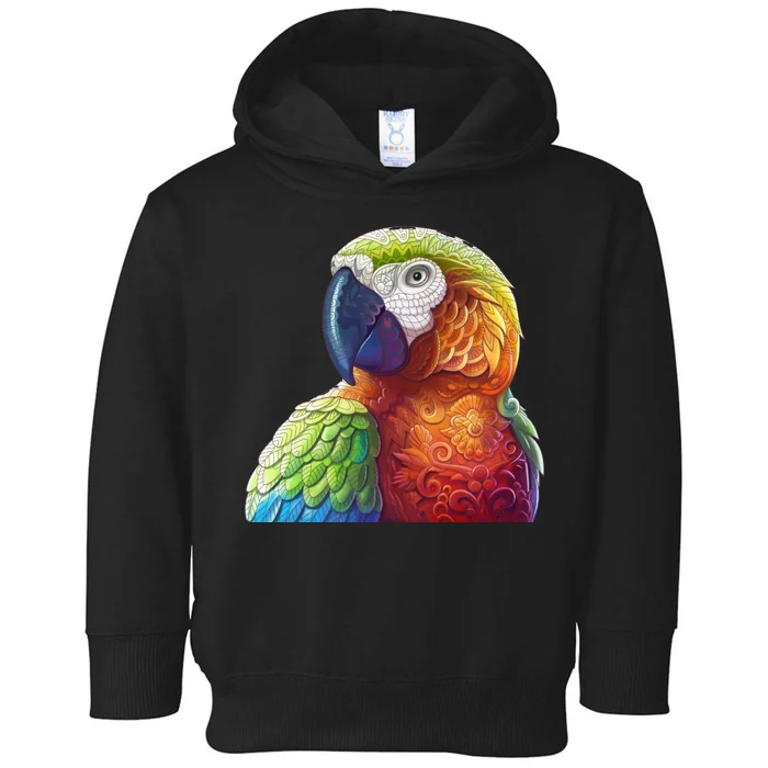 Wildlife - Scarlet Macaw Ara Parrot Toddler Hoodie