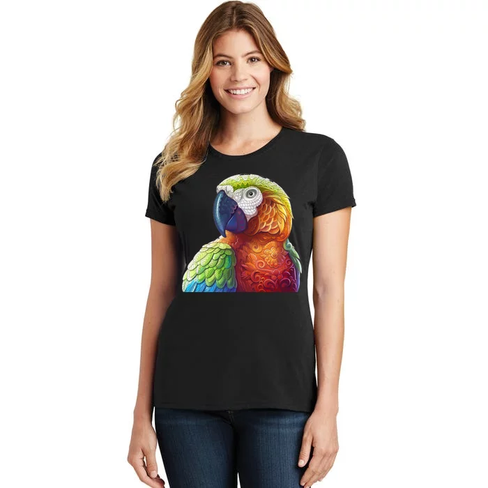 Wildlife - Scarlet Macaw Ara Parrot Women's T-Shirt