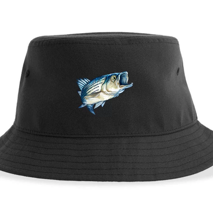 Wildlife - Striped Bass Sustainable Bucket Hat